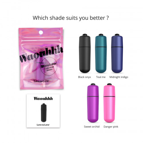 Love To Love | Вибропуля Love To Love WAOUHHH - SWEET ORCHID, 7 режимов, на батарейках. Цена 499 грн. Фото: 2