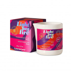 Love To Love | Массажная свеча Love To Love LIGHT MY FIRE Monoi (65 мл). Цена: 899 грн