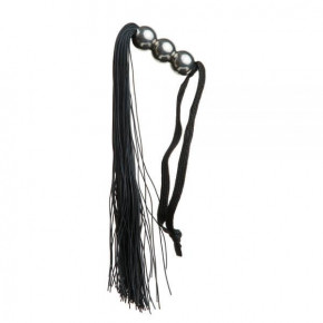 Loveshop | Плетка из силикона ручка 3 шарика FLOGGER BLACK METAL. Цена: 695 грн