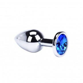 Loveshop | Анальная пробка, Silver Diamond Dark Blue, M. Цена: 450 грн