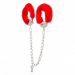 Loveshop | Оковы с мехом Ankle Cuffs, Red. Цена: 495 грн