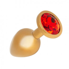 Loveshop | Анальная пробка Gold Metall Red, S. Цена: 475 грн