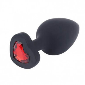 Loveshop | Анальная пробка Loveshop Black Silicone Herart RED, S. Цена: 485 грн
