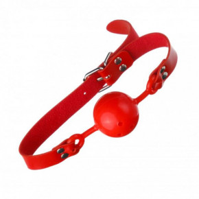Loveshop | Кляп З Екошкіра Loveshop Latex Comfort Breathable Ball Gag Red. Ціна: 550 грн