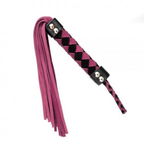 Loveshop | Плетка из замши ромб FLOGGER BLACK/PINK. Цена: 850 грн