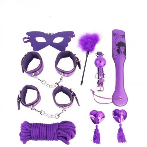 Loveshop | Набор для БДСМ игр Bondage Restraints Set, Purple. Цена 1 250 грн Loveshop | Набор для БДСМ игр Bondage Restraints Set, Purple. Цена 1 250 грн