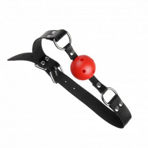 Loveshop | Кляпиз Екошкіра Loveshop Breathable Ball Gag Black/red. Ціна: 275 грн