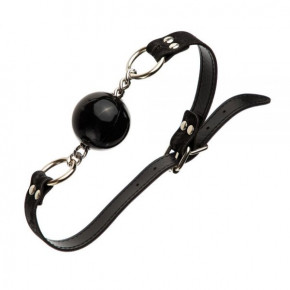 Кляп из силикона на цепочке Loveshop Latex BREATHABLE BALL GAG BLACK