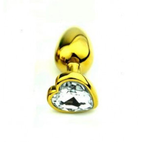 Loveshop | Анальнапробка Gold Metall Heart Diamond, S. Ціна: 475 грн