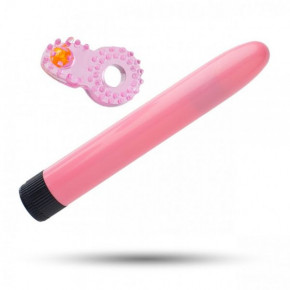 Loveshop | Набор Sex Toys Классический Вибромассажер + Эрекционное Кольцо, Pink. Цена: 450 грн