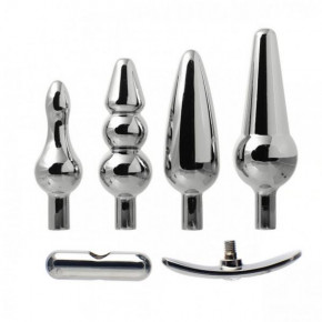 Loveshop | Набір Фігурних Металевих Пробок Metal Steel. Ціна: 2500 грн