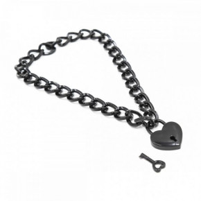 Loveshop | Ошейник из цепочки Heart, Black. Цена: 450 грн