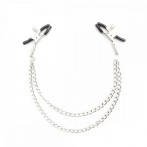 Зажимы для сосков c двойной цепочкой Loveshop Double Chain