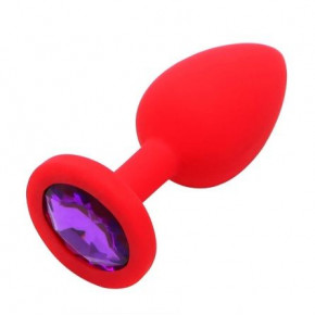 Loveshop | Анальна Пробка Red Silicone Dark Violet, M. Ціна: 470 грн