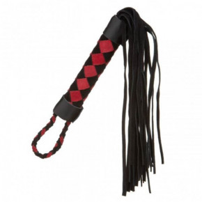 Loveshop | Плетка из экокожи и замши ромб FLOGGER BLACK/RED. Цена: 850 грн
