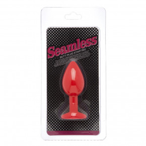 Loveshop | Анальная пробка Red Silicone White Shape M, 8 x 3.5 см. Цена: 550 грн