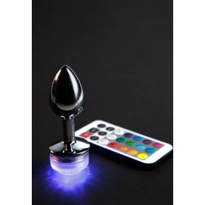 Loveshop | Анальная пробка с подсветкой, S, пульте управления, размер, 9 см х 2.6 см. Ціна: 750 грн