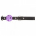 Loveshop | F61428 Кляп з екошкіри Loveshop Latex BREATHABLE BALL GAG BLACK / PURPLE. Ціна 275 грн. Фото: 2