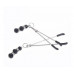 Loveshop | Зажимы на соски  с камнями и стразами Nipple play Silver. Цена 295 грн. Фото: 1