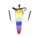 Loveshop | Анальна Пробка Райдужний Хвіст З Стрічкою Tails Rainbow. Ціна 695 грн. Фото: 2