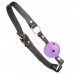 Loveshop | F61428 Кляп з екошкіри Loveshop Latex BREATHABLE BALL GAG BLACK / PURPLE. Ціна 275 грн. Фото: 3