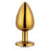 Loveshop | Анальная пробка Gold Metall Diamond, M. Цена 495 грн. Фото: 1