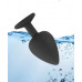 Loveshop | Анальная пробка Black Silicone Heart Diamond, S. Цена 485 грн. Фото: 1