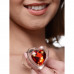 Loveshop | AG432-Medium Анальная пробка со стразом Red Heart Glass Anal Plug With Gem стеклянная, Medium. Ціна 1065 грн. Фото: 1