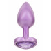 Loveshop | Анальная пробка CalExotics Diamond Heart Plug Small, фиолетовая, 5,7 × 3,2 см. Цена 895 грн. Фото: 2