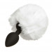 Loveshop | Анальная силиконовая пробка с хвостиком зайки white S. Ціна 395 грн. Фото: 1