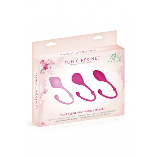 Loveshop | Тренажер Кегеля: вагинальные шарики YOBA NATURE SANTE разноцветные, 3 шт.. Цена 1 595 грн. Фото: 3
