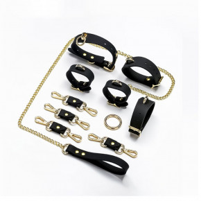 Loveshop | Набор БДСМ силиконовый Roomfun 6 предметов, черный. Ціна: 4400 грн