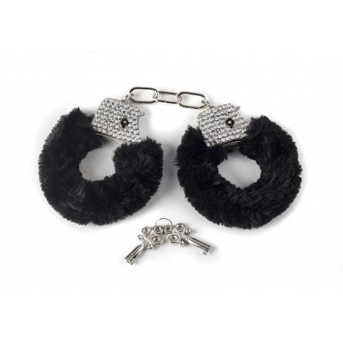 Loveshop | Наручники металлические Bondage Collection со стразами и черным мехом. Ціна 950 грн Loveshop | Наручники металлические Bondage Collection со стразами и черным мехом. Ціна 950 грн