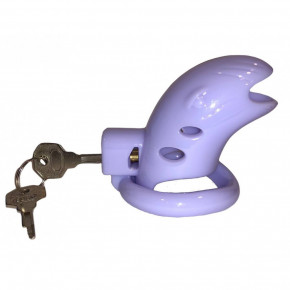 Loveshop | Пояс вірності з трьома кільцями Runye Chastity cage ліловий. Ціна: 995 грн