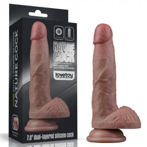 Lovetoy | Фалоімітатор Dual Layered Silicone Cock 7". Ціна: 1076 грн