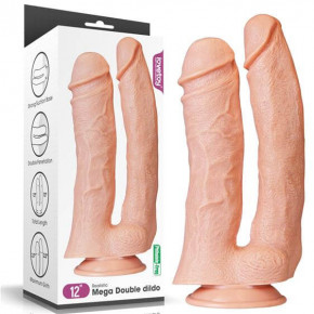 Lovetoy | Фаллоимитатор Realistic Mega Double Dildo 12". Цена: 3 681 грн