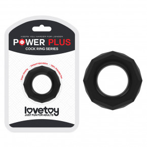 Lovetoy | Эрекционное кольцо - Power Plus Cockring 4 Black. Цена: 238 грн