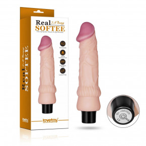 Lovetoy | Реалистичный вибратор - Real Softee Vibrator Flesh 7,8 