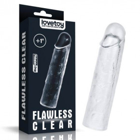 Lovetoy | Насадка Flawless Clear Penis Sleeve Add 1". Ціна: 495 грн