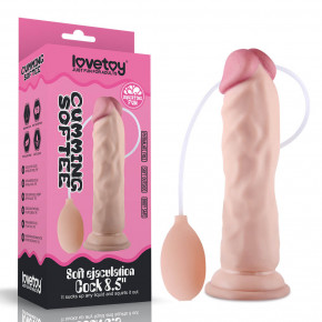 Lovetoy | Фалоімітатор - Soft Ejaculation Cock 8.5 . Ціна: 1155 грн