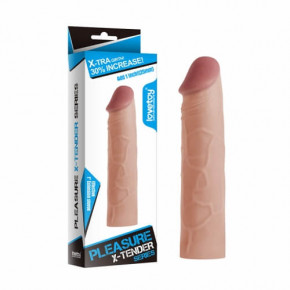 Lovetoy | Удлиняющая насадка на пенис - Pleasure X-Tender Penis Sleeve Flesh # 1. Цена: 507 грн