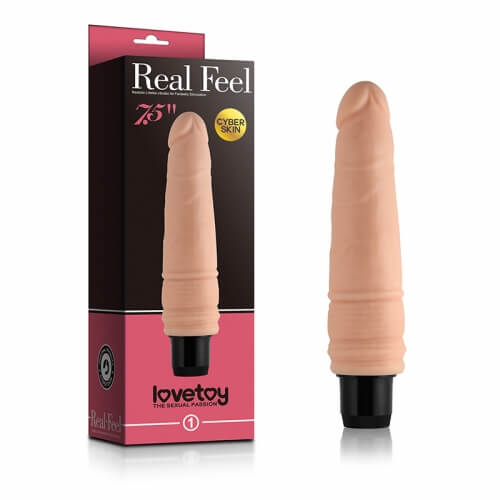 Lovetoy | Реалістичний вібратор - Real Feel Cyberskin Vibrator Flesh 7,5 Lovetoy | Реалістичний вібратор - Real Feel Cyberskin Vibrator Flesh 7,5
