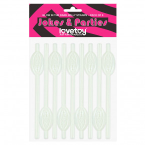 Lovetoy | Трубочки - Glow in the Dark Pussy Straws, 9 шт.. Цена: 208 грн