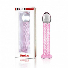 Lovetoy | Стеклянный фаллоимитатор-Glass Romance, розовый. Цена: 1 078 грн