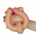 Lovetoy | Двусторонний реалистичный фаллоимитатор Holy Dong гибкий, бежевый, 31.5 х 3.5 см. Цена 1 295 грн. Фото: 3