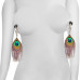 Lovetoy | Затискачі для сосків - Bondage Fetish Nipple Clamp With Peacock Feather Trim. Ціна 397 грн. Фото: 2