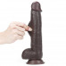 Lovetoy | Фаллоимитатор LoveToy Sliding Skin Dual Layer Dong Black 9.5" (24 см). Цена 1 949 грн. Фото: 3