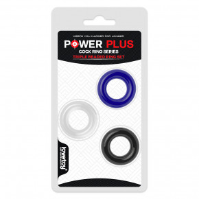 Lovetoy | Эрекционные кольца - Power Plus Triple Donut Ring Set. Цена: 178 грн
