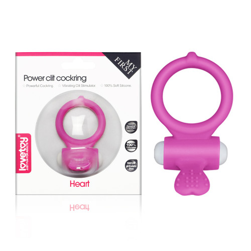 Lovetoy | Эрекционное кольцо - Power Clit Cockring Heart Pink. Цена 322 грн Lovetoy | Эрекционное кольцо - Power Clit Cockring Heart Pink. Цена 322 грн