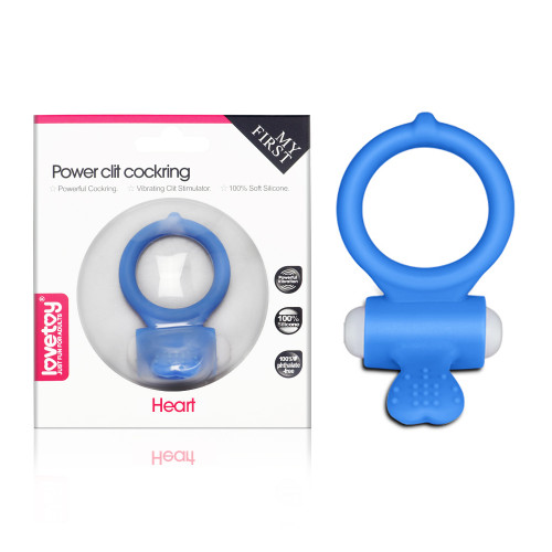 Lovetoy | Ерекційне кільце - Power Clit Cockring Heart Blue. Ціна 520 грн Lovetoy | Ерекційне кільце - Power Clit Cockring Heart Blue. Ціна 520 грн